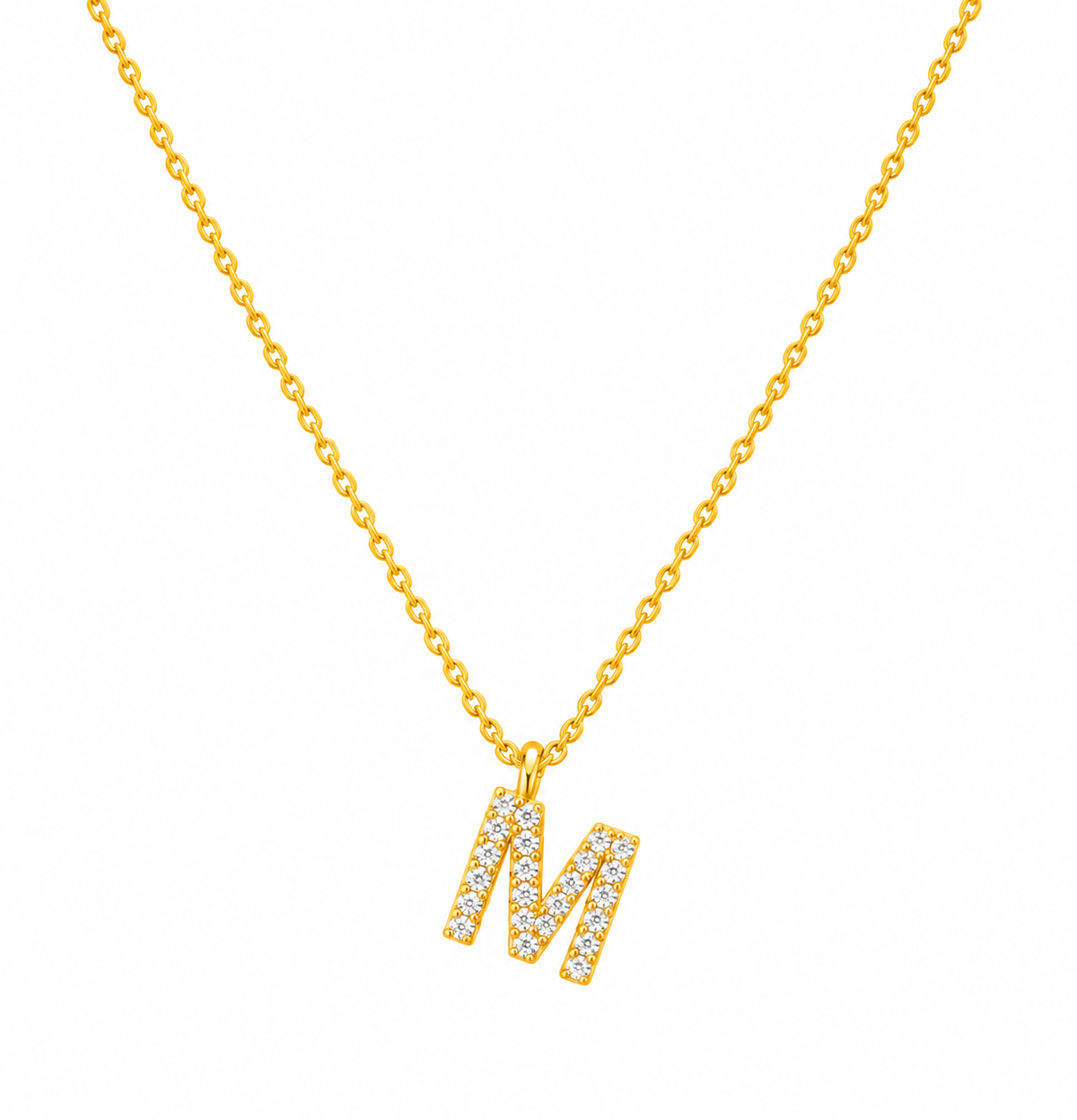 Zirkonia Initial Halskette