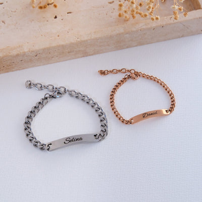 Partnerarmband mit Wunschgravur