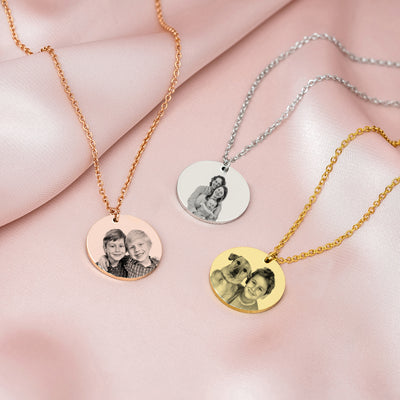 Halskette Fotogravur