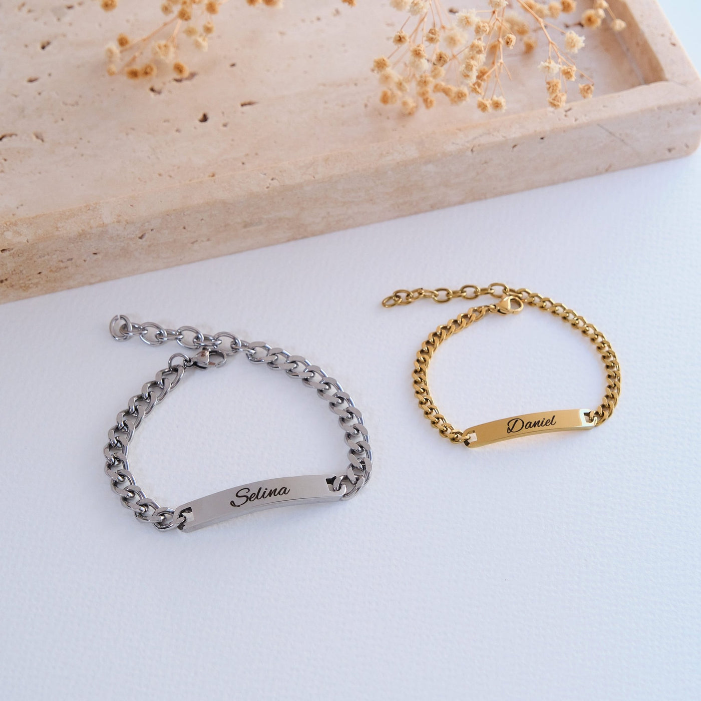 ID Partnerarmband mit Wunschgravur - OTANTO